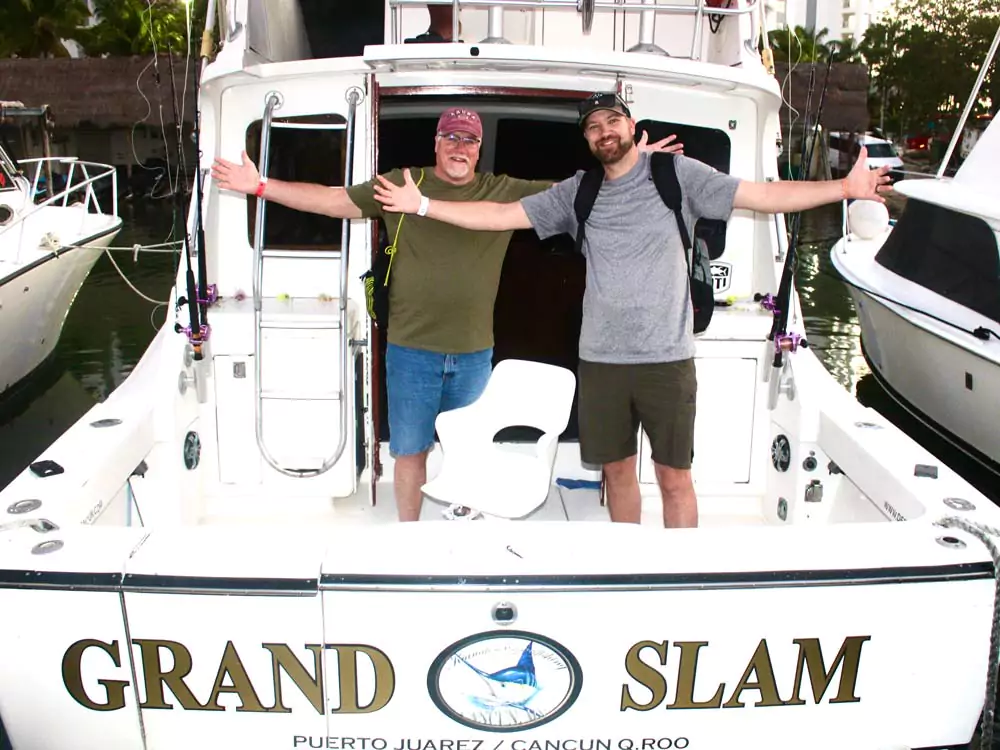 the Grand Slam - Cancun sportfishing report - deep sea sportfishing report isla Mujeres.